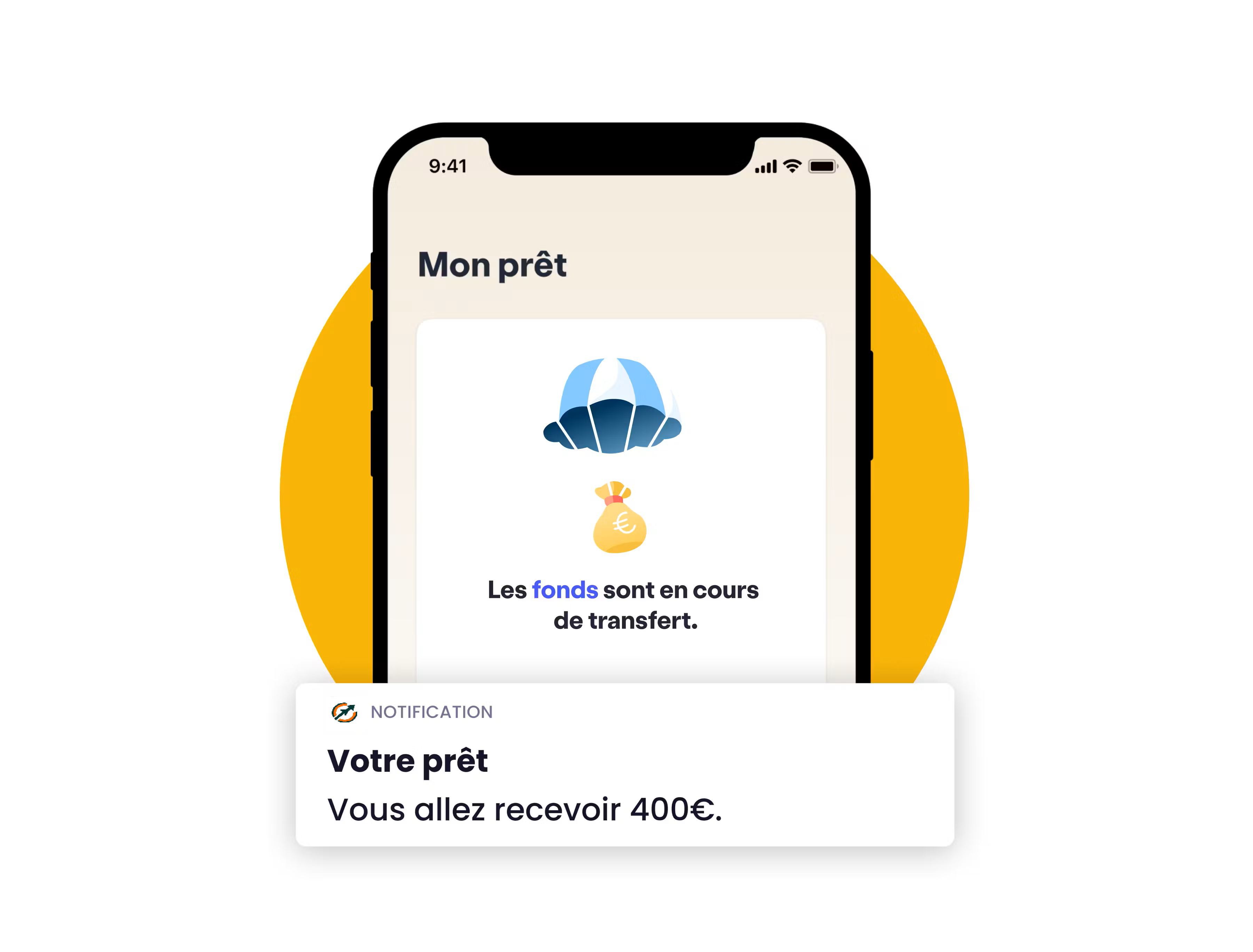 Illustration : choix de la banque de réception.